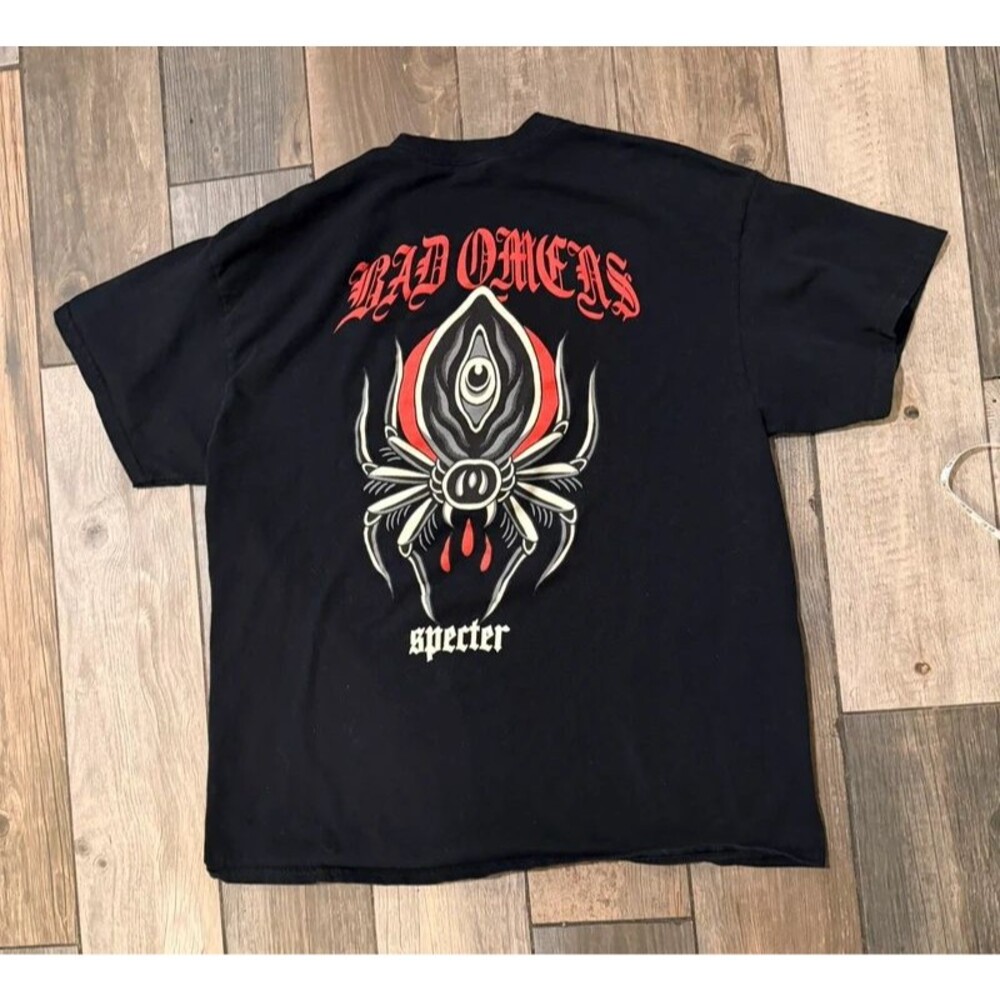 Bad Omens Black Spider Specter Tshirt Size XL